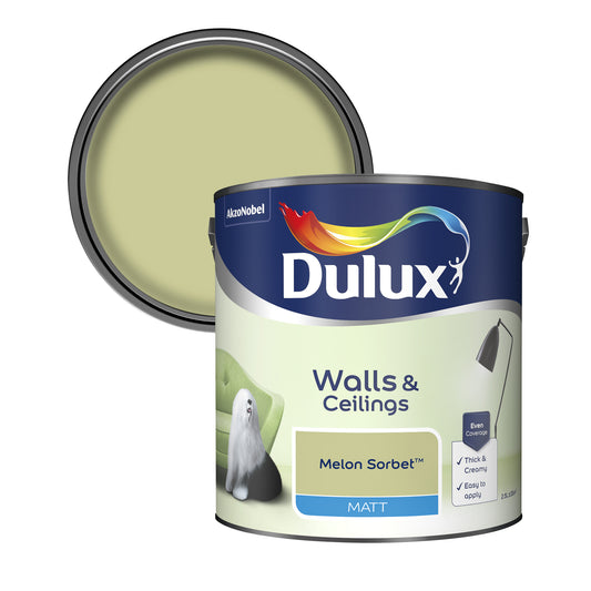 Dulux Matt Paint - Melon Sorbet - 2.5 Litre