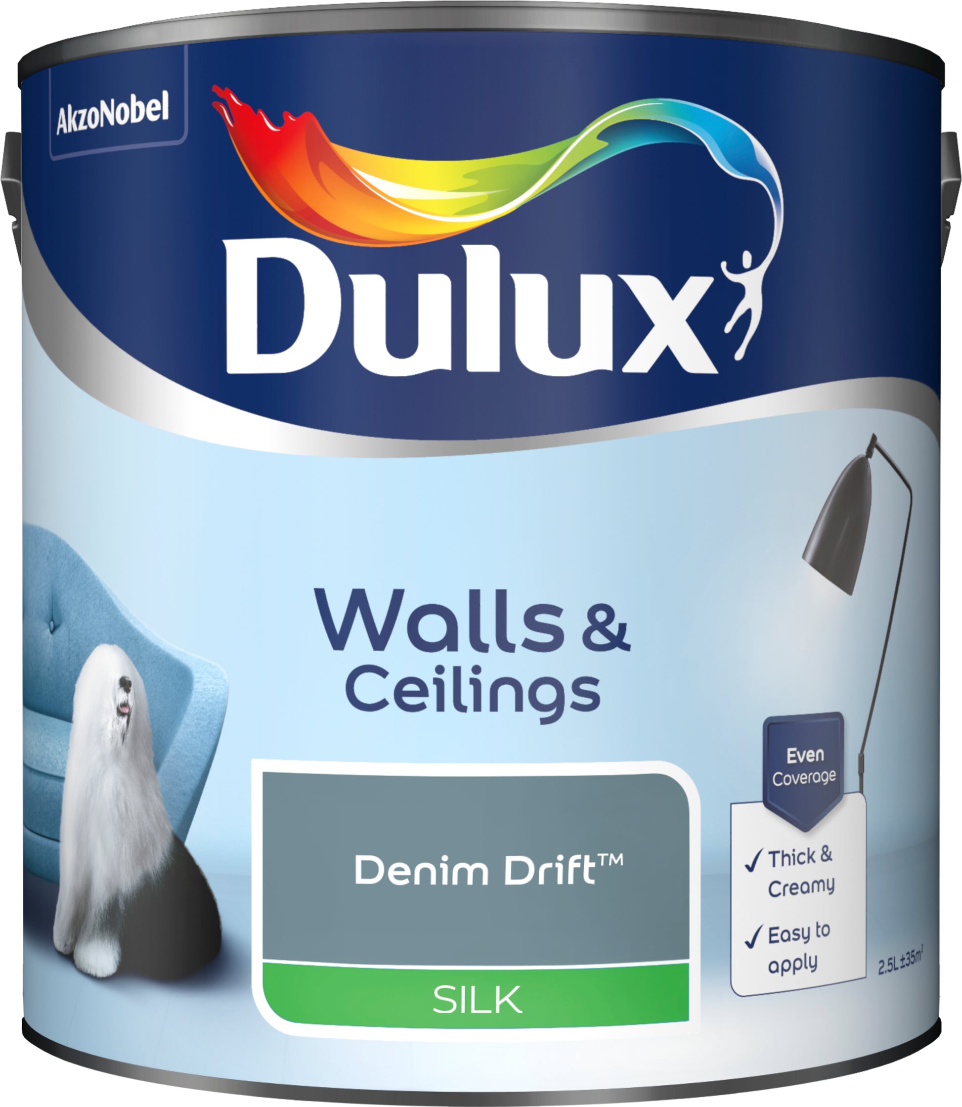 Dulux Silk Paint - Denim Drift - 2.5 Litre