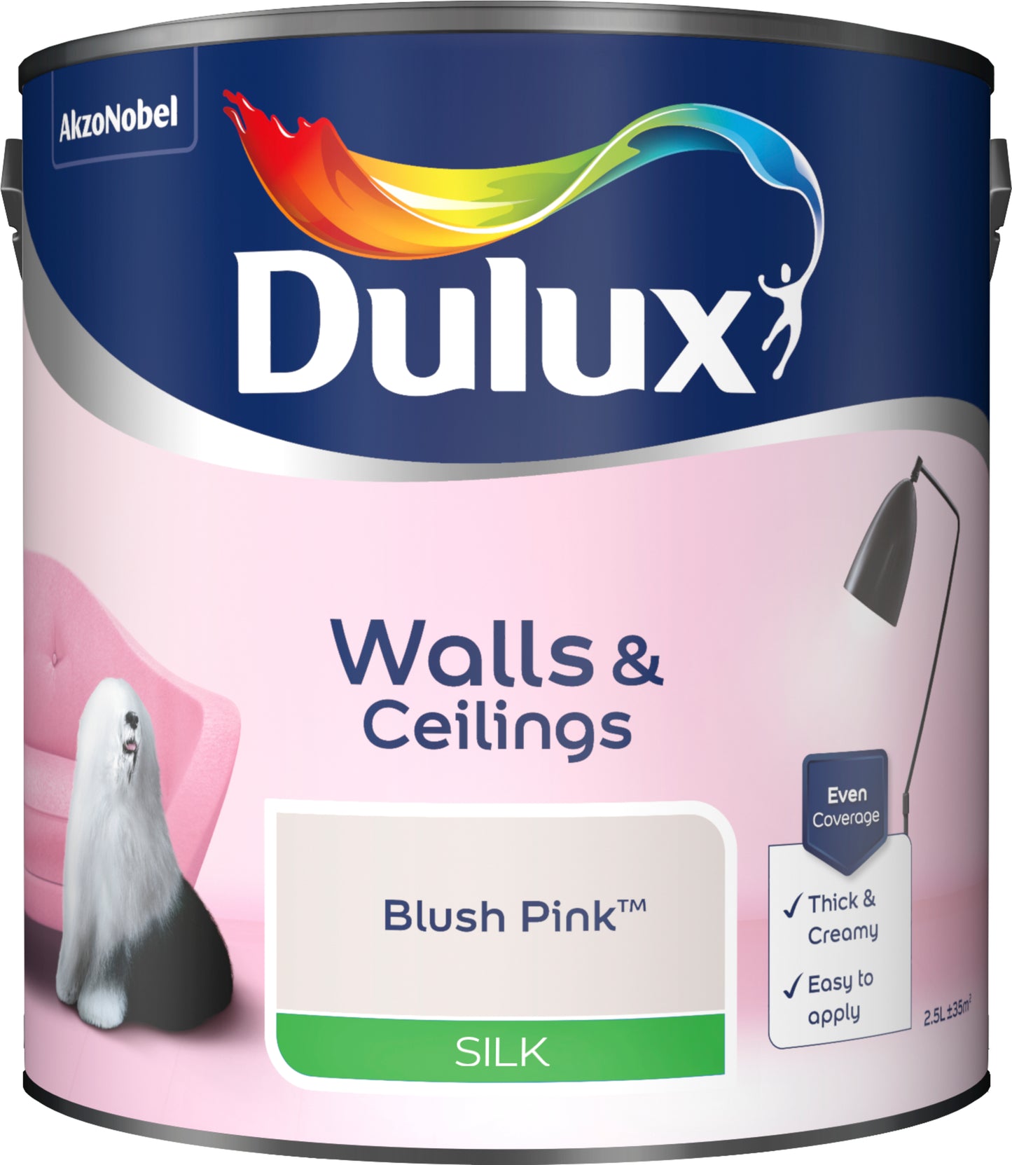 Dulux Silk Paint - Blush Pink - 2.5 Litre