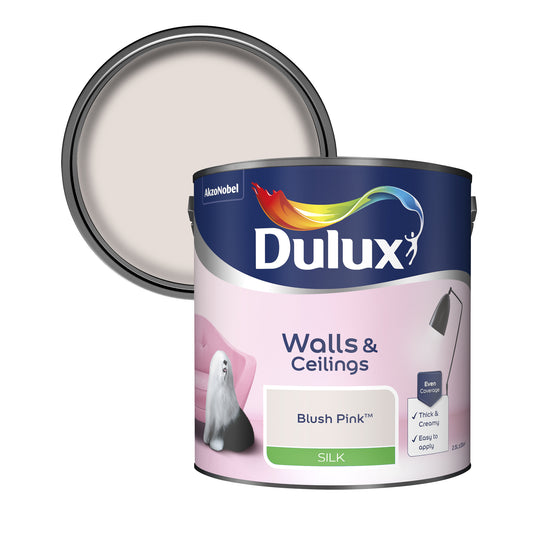 Dulux Silk Paint - Blush Pink - 2.5 Litre