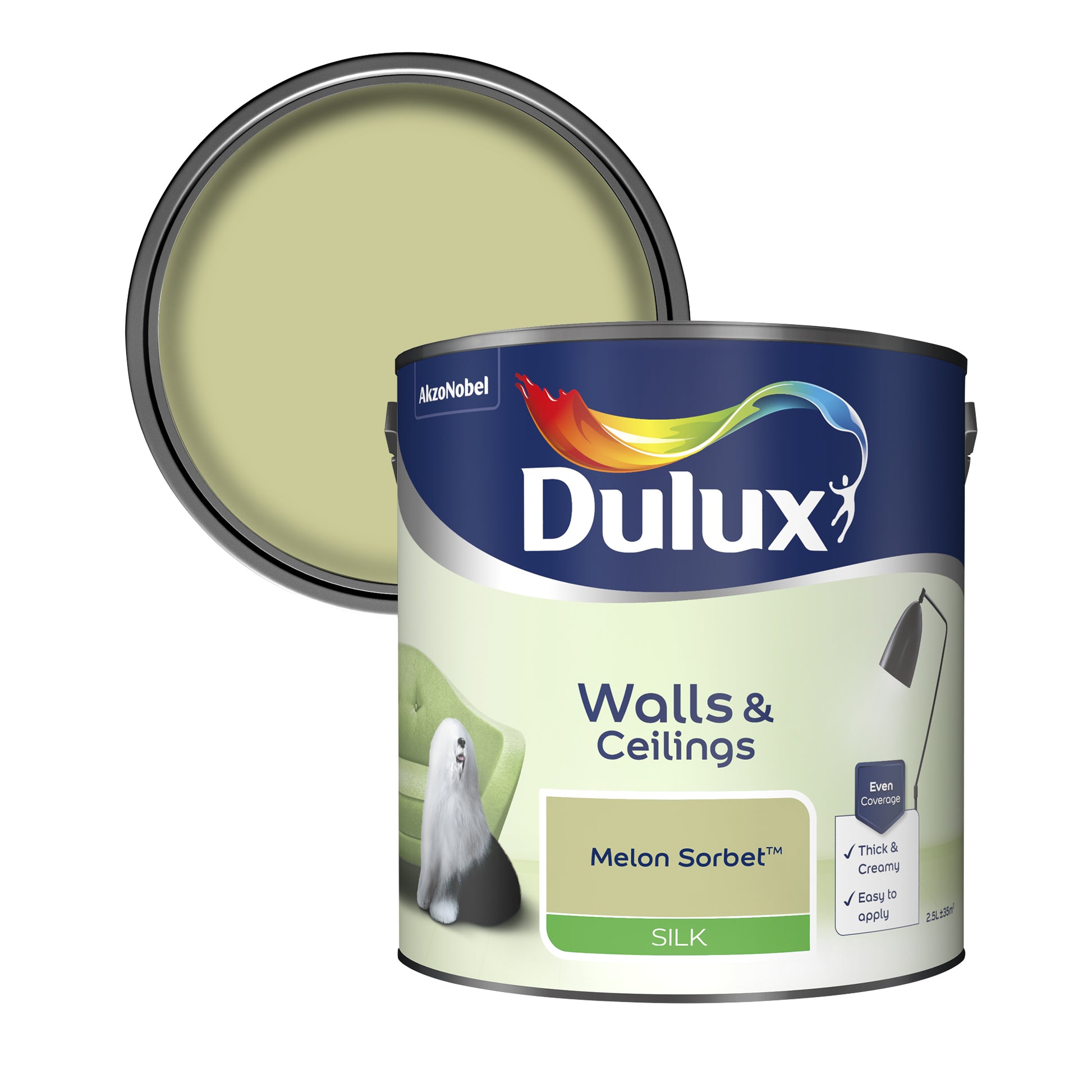 Dulux Silk Paint - Melon Sorbet - 2.5 Litre