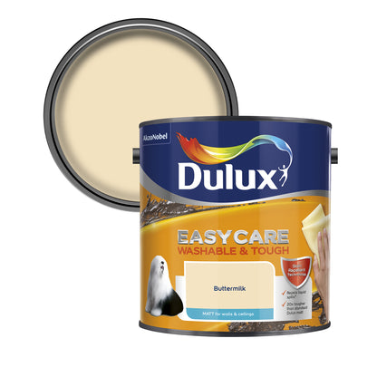 Dulux Easycare Washable & Tough Matt Paint - Buttermilk - 2.5 Litre