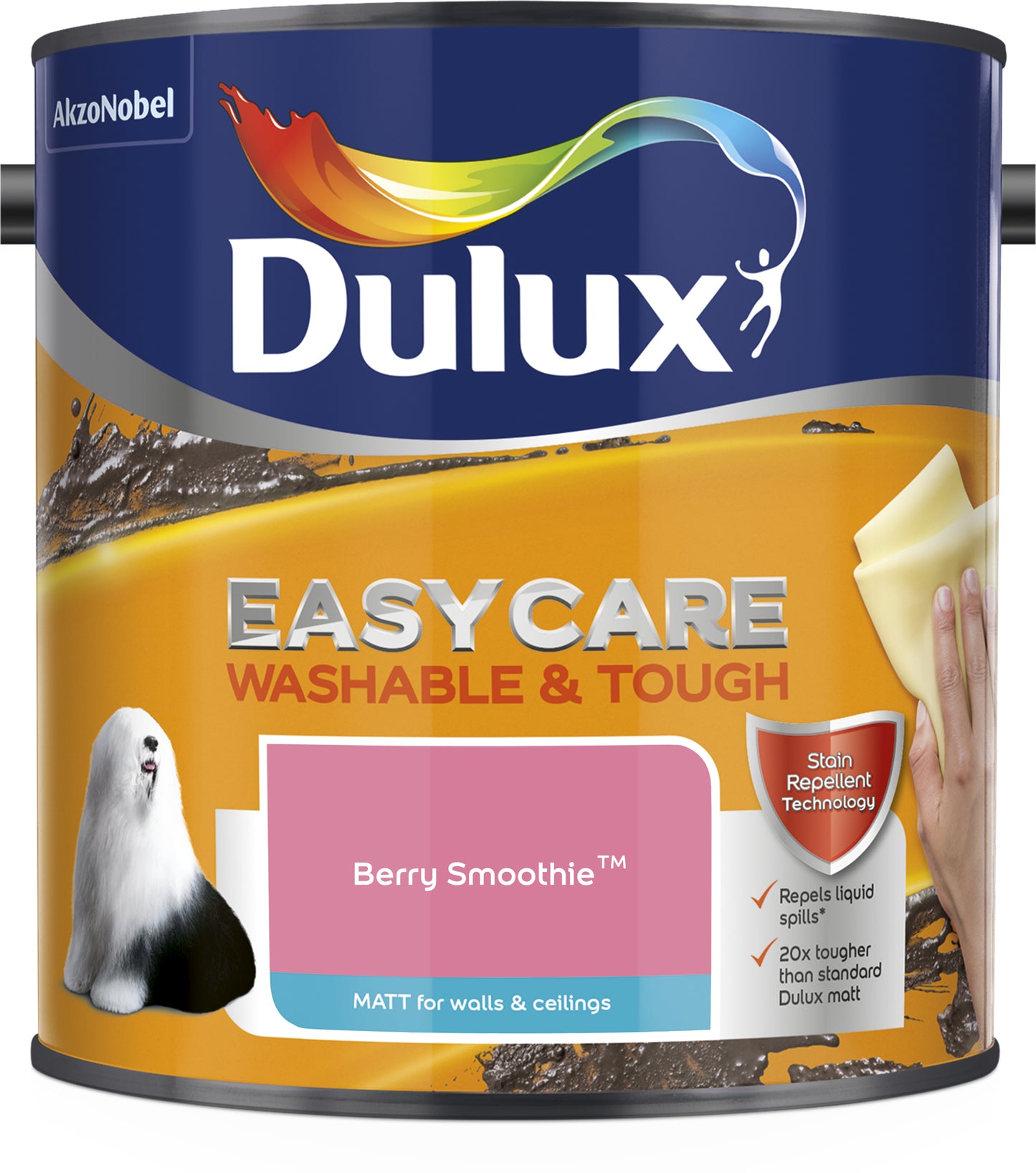 Dulux Easycare Washable & Tough Matt Paint - Berry Smoothie - 2.5 Litre