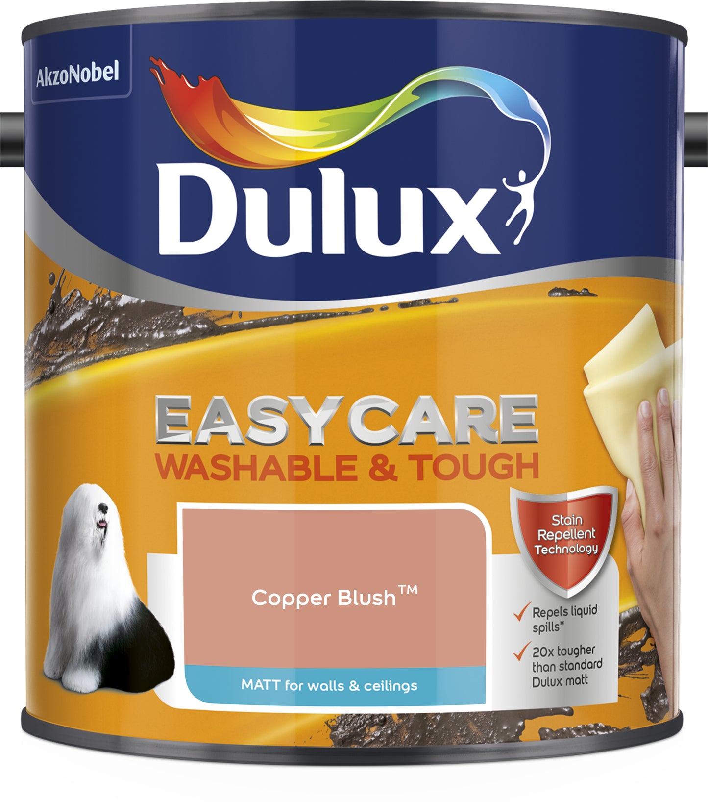 Dulux Easycare Washable & Tough Matt Paint - Copper Blush - 2.5 Litre