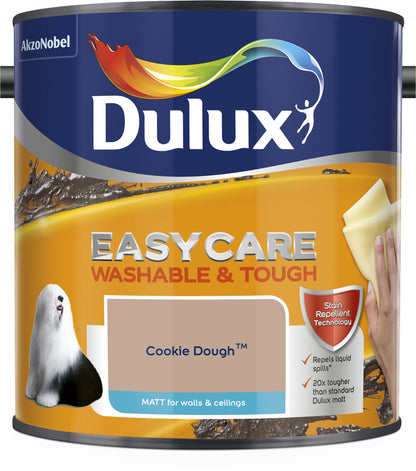 Dulux Easycare Washable & Tough Matt Paint - Cookie Dough - 2.5 Litre