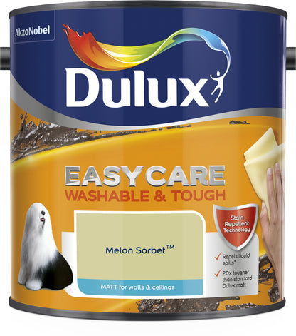 Dulux Easycare Washable & Tough Matt Paint - Melon Sorbet - 2.5 Litre