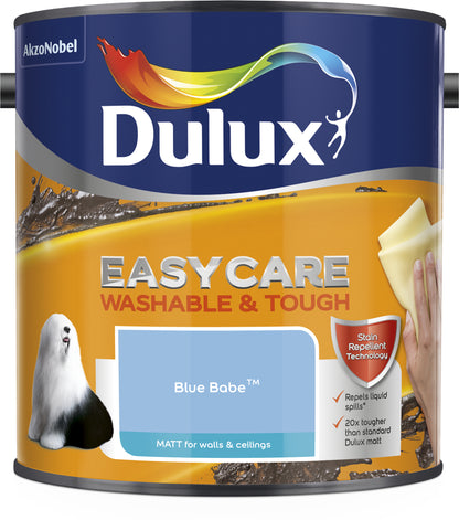 Dulux Easycare Washable & Tough Matt Paint - Blue Babe - 2.5 Litre