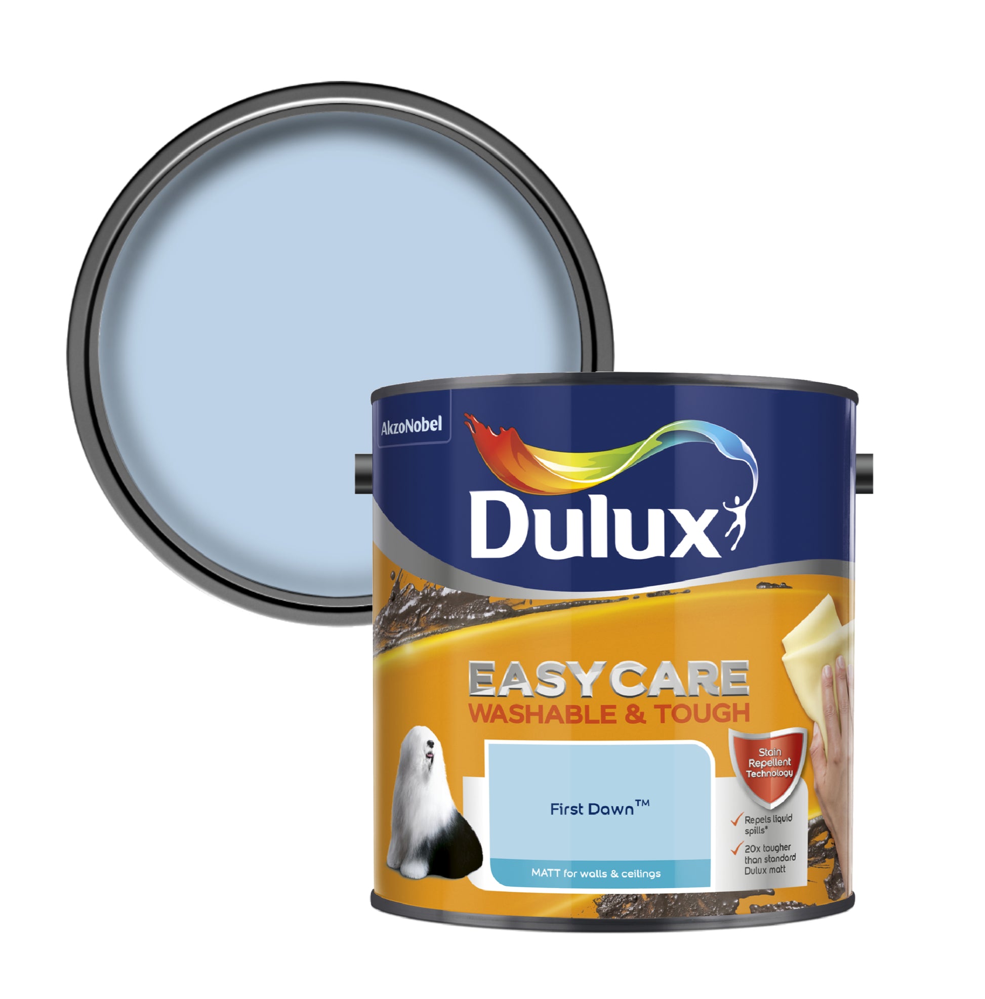 Dulux Easycare Washable & Tough Matt Paint - First Dawn - 2.5 Litre