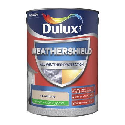 Dulux Weathershield All Weather Protection Smooth Masonry Paint - Sandstone - 250ml