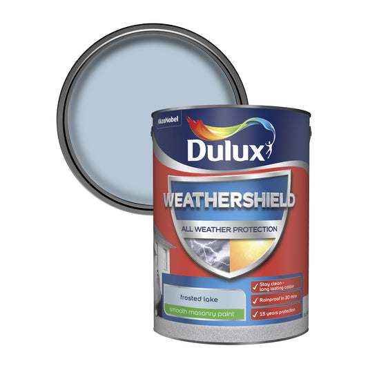 Dulux Weathershield All Weather Protection Smooth Masonry Paint - Frosted Lake - 250ml