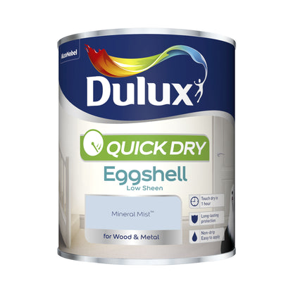 Dulux Quick Dry Eggshell Paint - Mineral Mist - 750ml