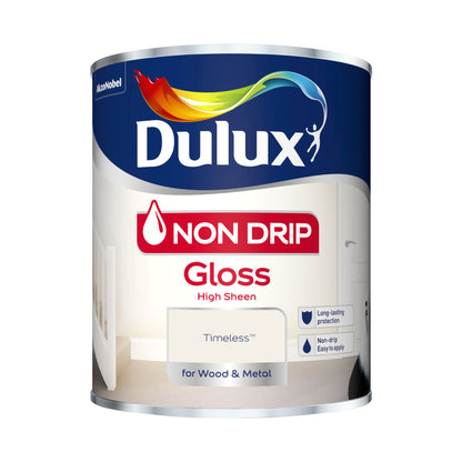 Dulux Non Drip Gloss Paint - Timeless -750ml