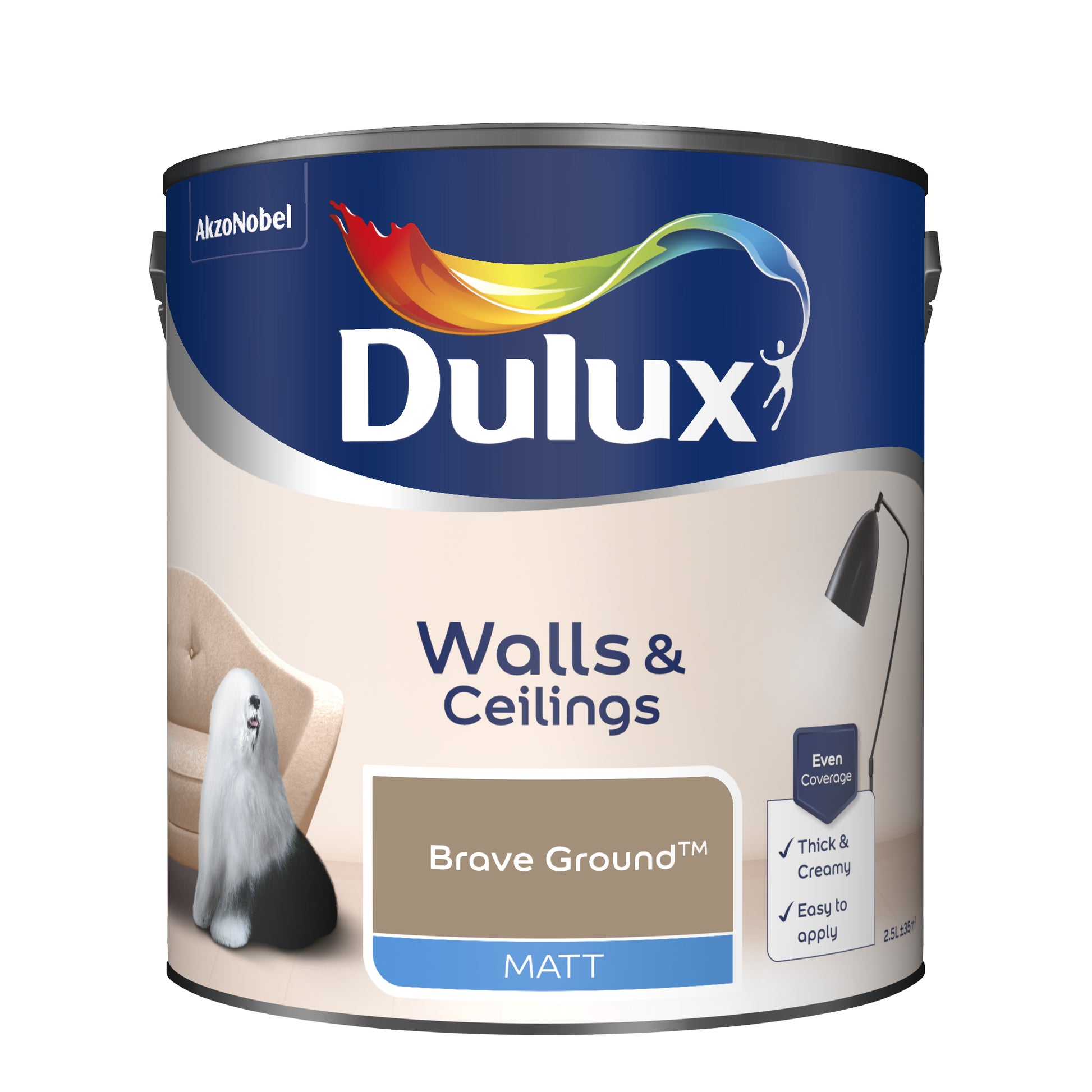 Dulux Matt Paint - Brave Ground - 2.5 Litre