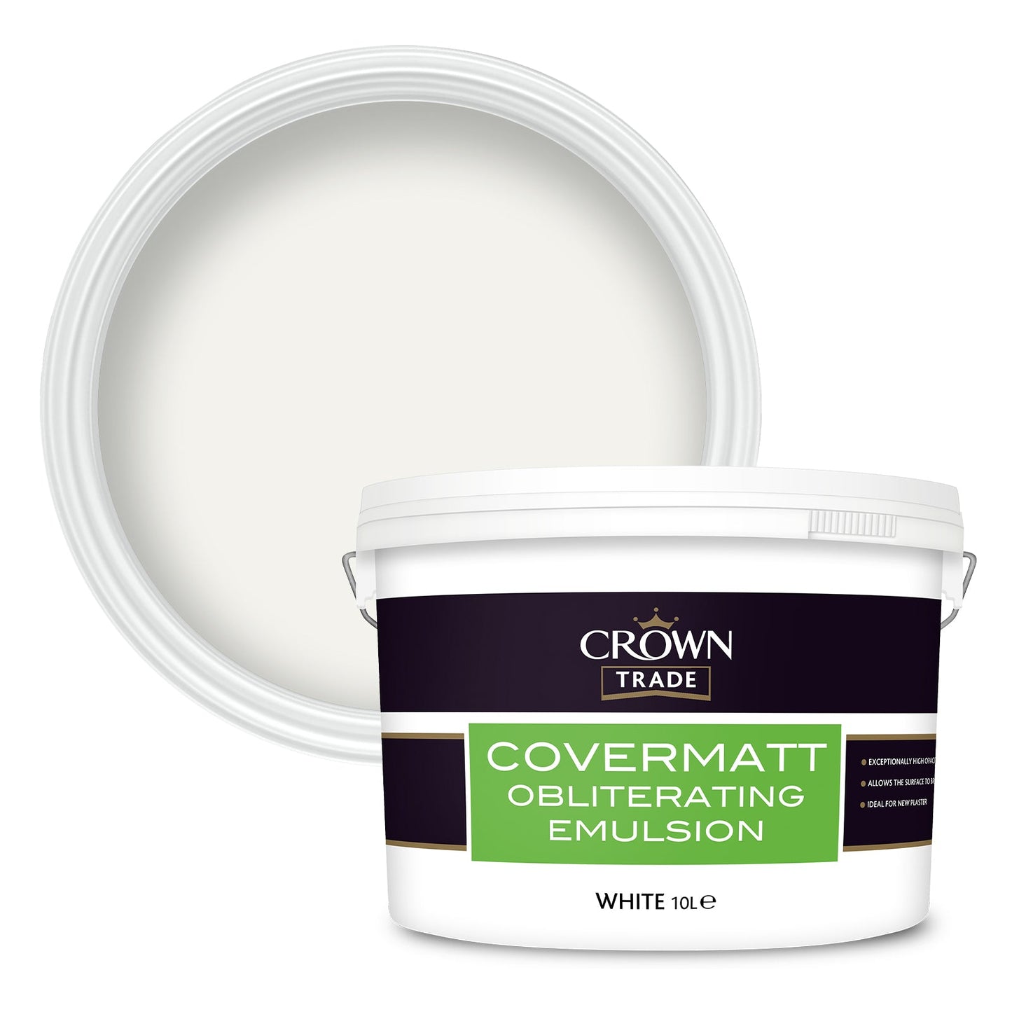 Crown Trade Covermatt Obliterating Emulsion Paint - White