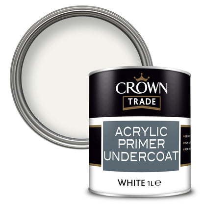 Crown Trade Acrylic Quick-Drying Primer Undercoat - White