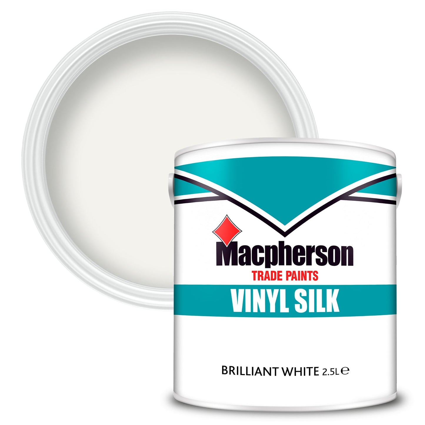 Macpherson Tough and Washable Vinyl Silk Paint - Brilliant White