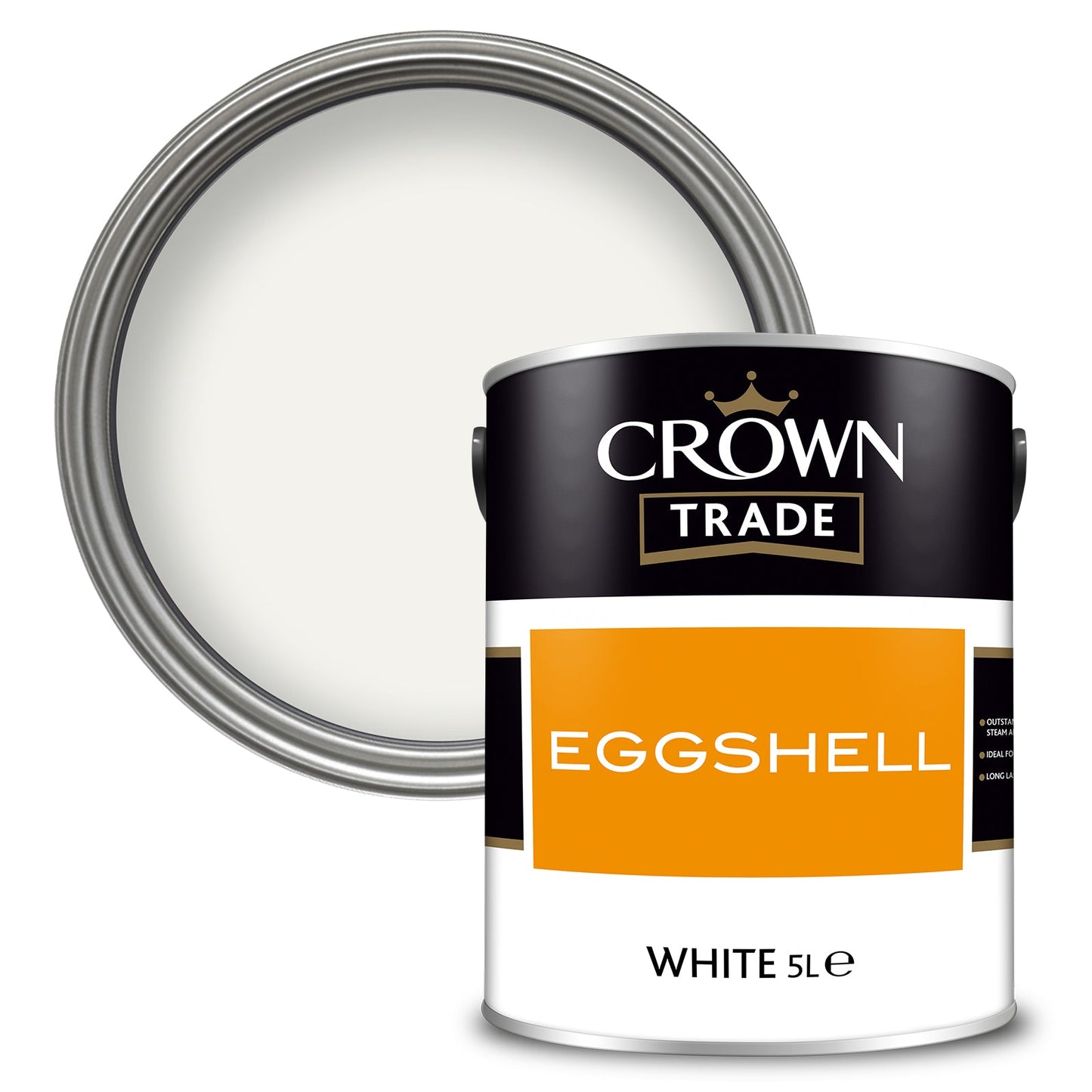 Crown Trade Washable Eggshell Paint - White