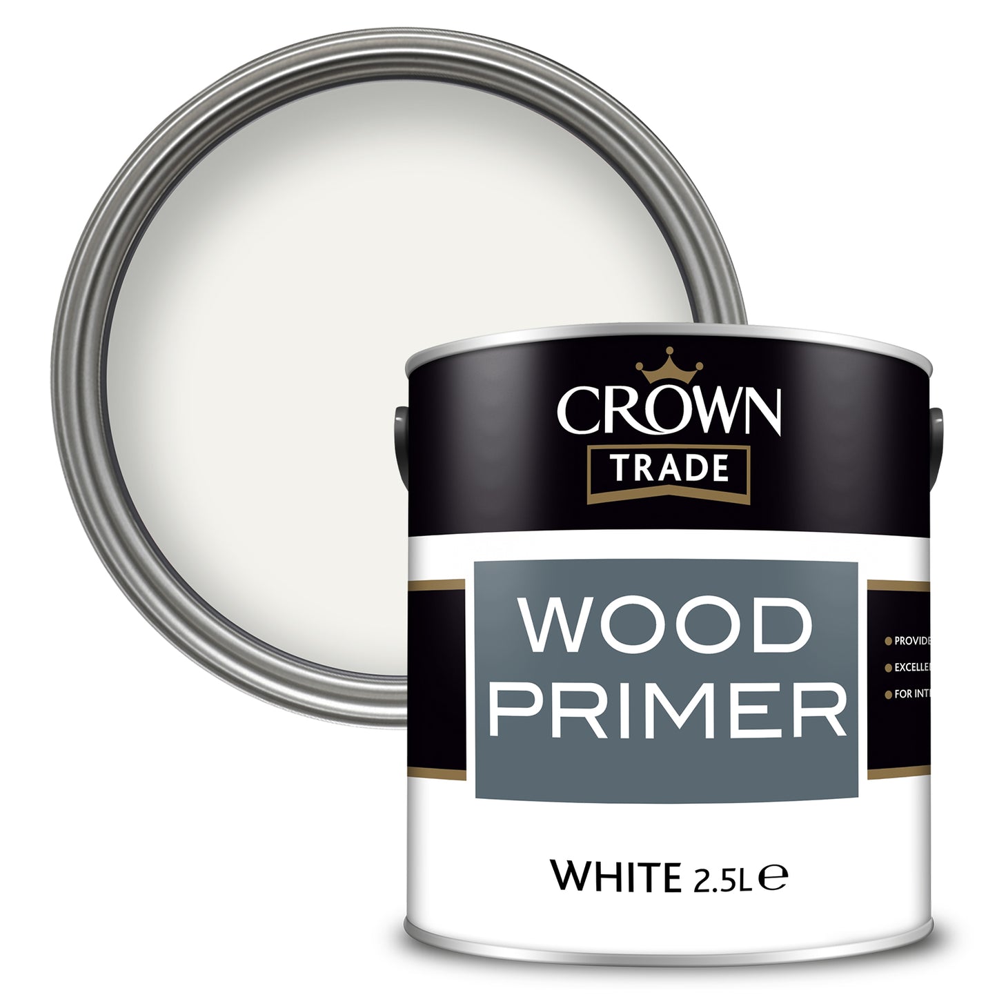 Crown Trade High-Performance Wood Primer - White