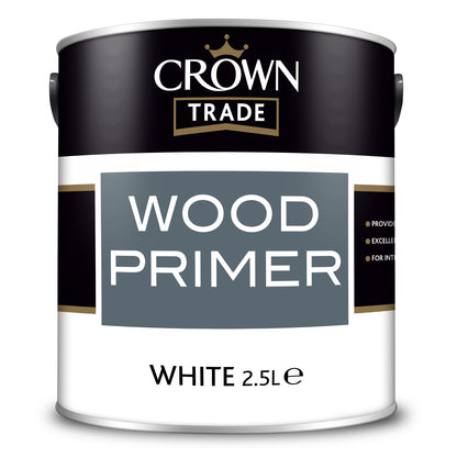 Crown Trade High-Performance Wood Primer - White