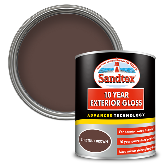 Sandtex 10 Year Exterior Gloss - Chestnut Brown