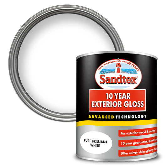 Sandtex 10 Year Exterior Gloss - Brilliant white