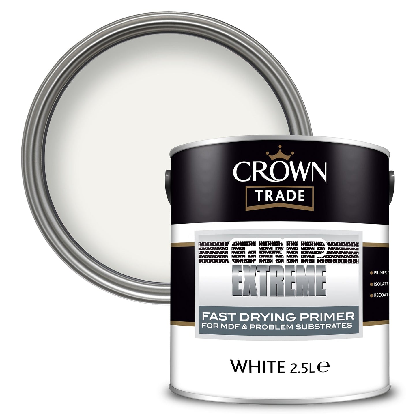 Crown Trade Grip Extreme Fast Drying Multi-Surface Primer - White