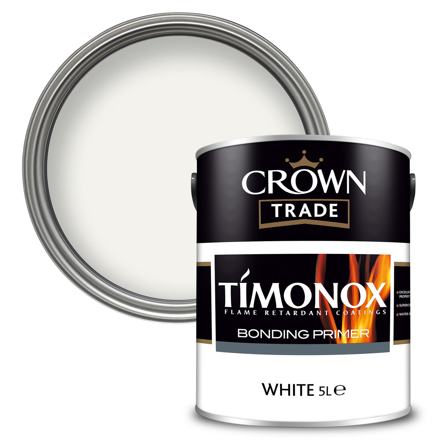 Crown Trade Timonox Bonding Primer - White - 5 Litre