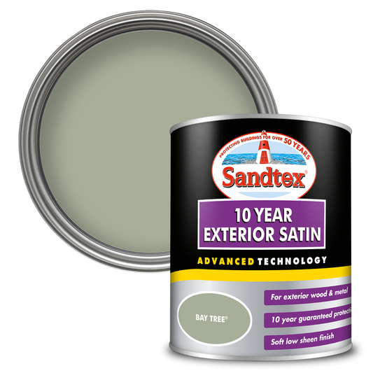 Sandtex 10 Year Exterior Satin Paint - Bay Tree