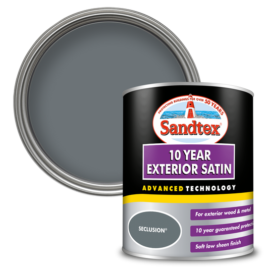 Sandtex 10 Year Exterior Satin Paint - Seclusion