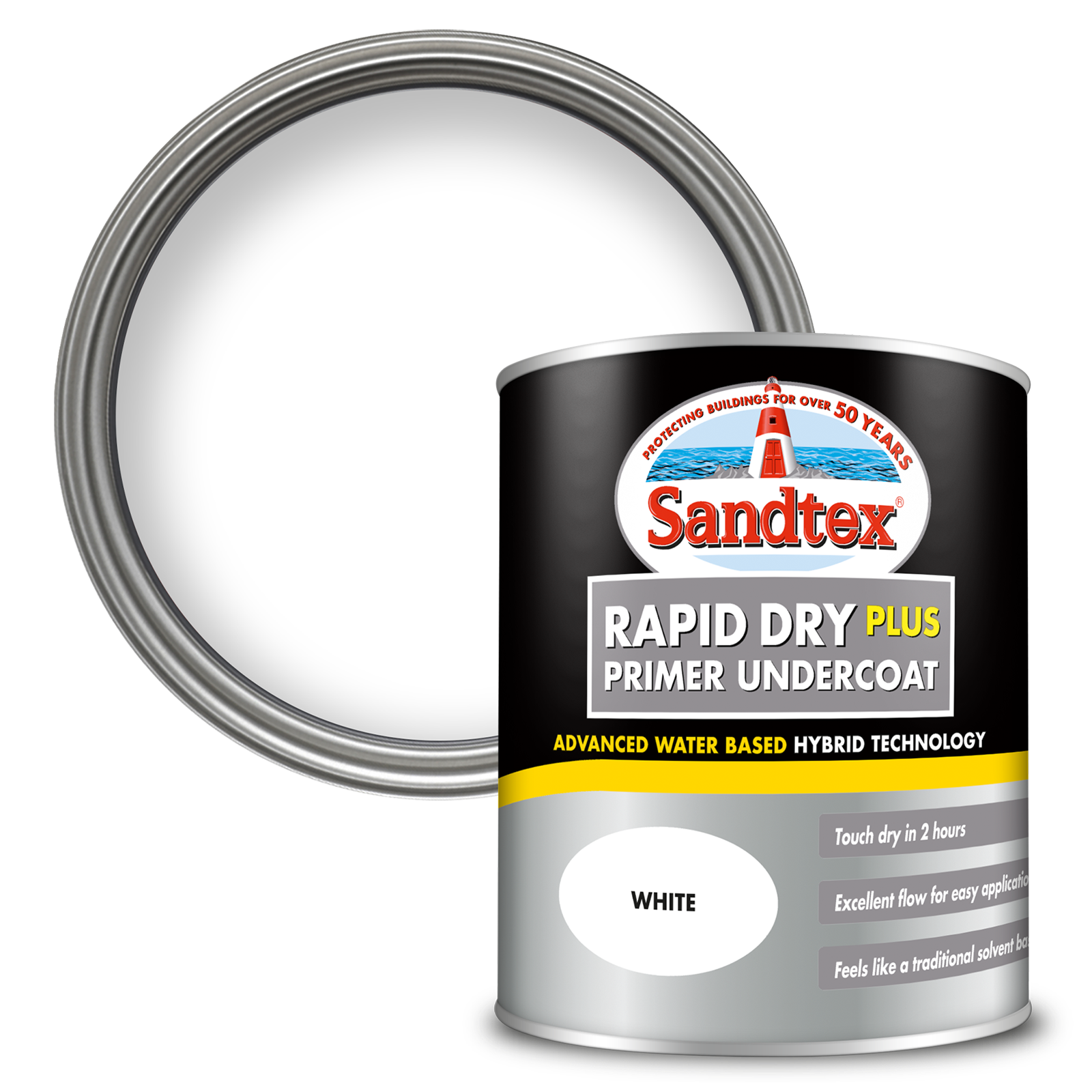 Sandtex Rapid Dry Plus Primer Undercoat - White