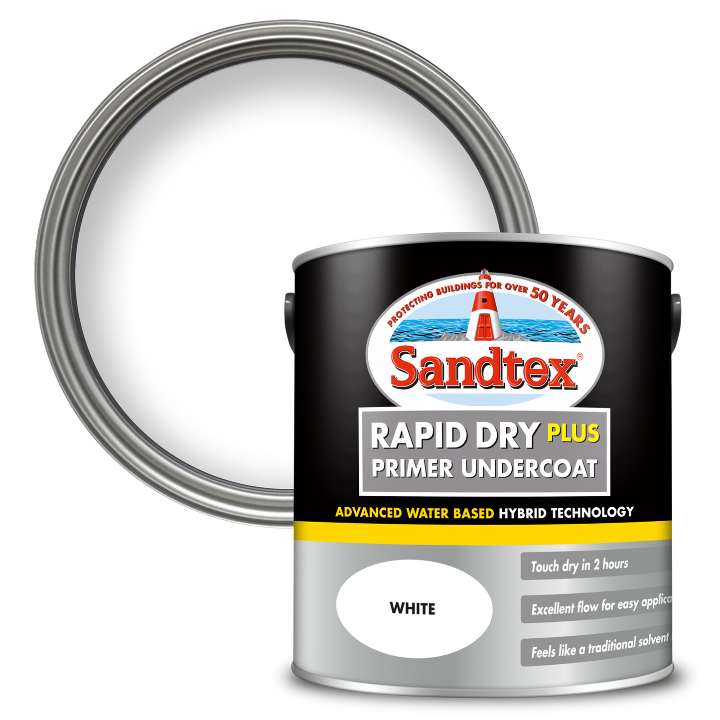 Sandtex Rapid Dry Plus Primer Undercoat - White