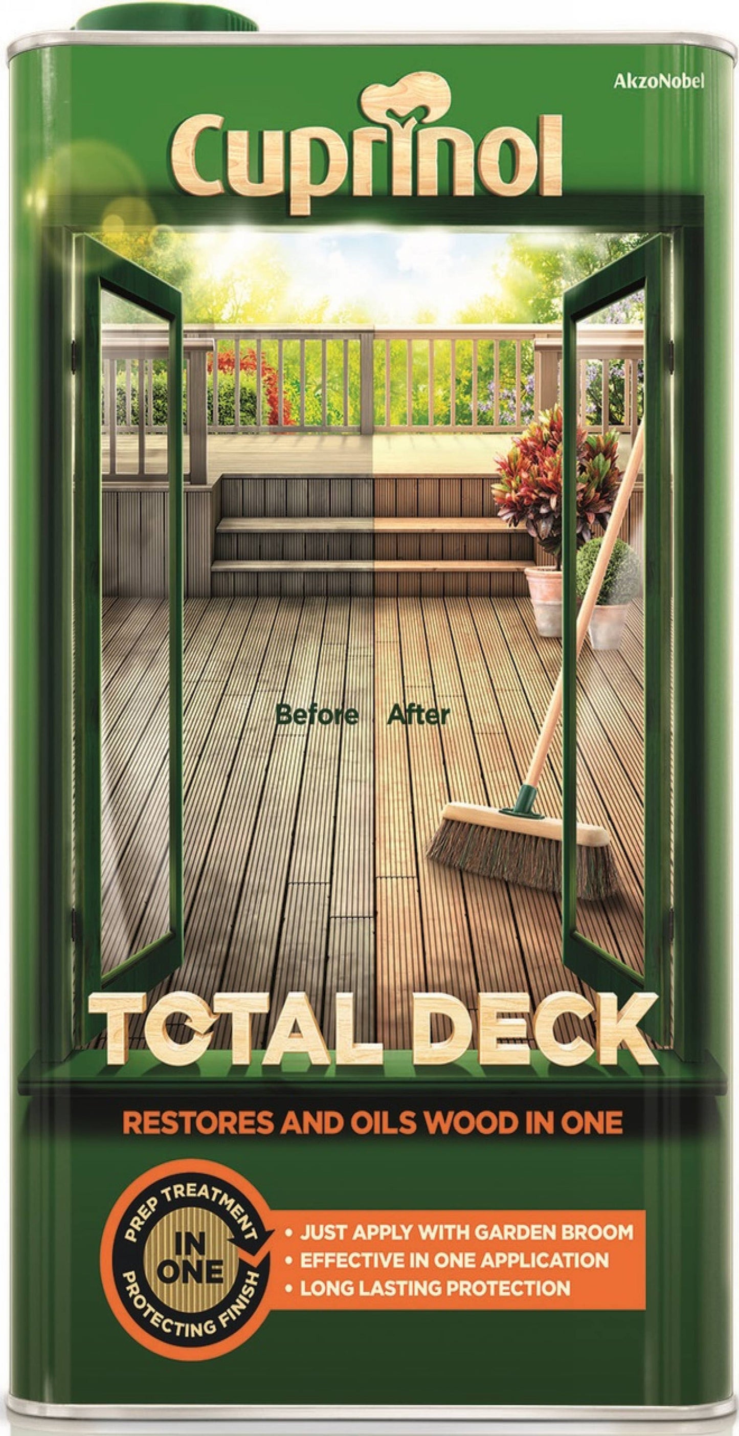 Cuprinol Total Deck Clear - 2.5 Litre