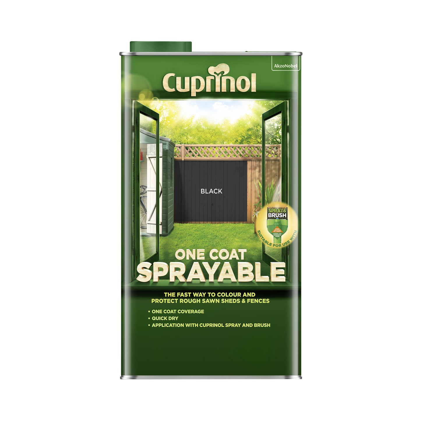 Cuprinol One Coat Sprayable Fence Treatment - 5 Litre