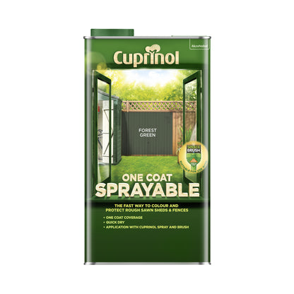 Cuprinol One Coat Sprayable Fence Treatment - 5 Litre