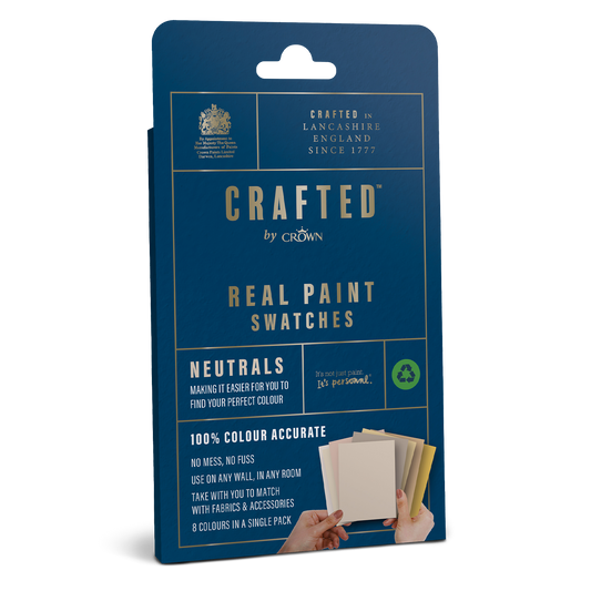 Crown Crafted Real Paint Swatches - Neutrals (Pack of 8)