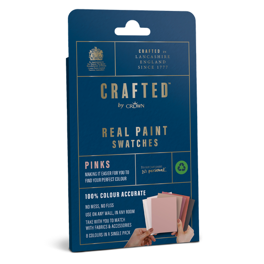 Crown Crafted Real Paint Swatches - Pinks (Pack of 8)