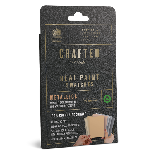 Crown Crafted Real Paint Swatches - Metallics (Pack of 8)