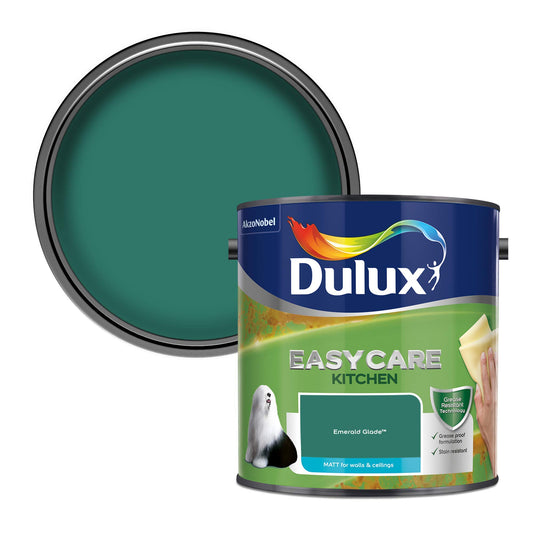 Dulux Easycare Kitchen Matt Paint - Emerald Glade - 2.5 Litre