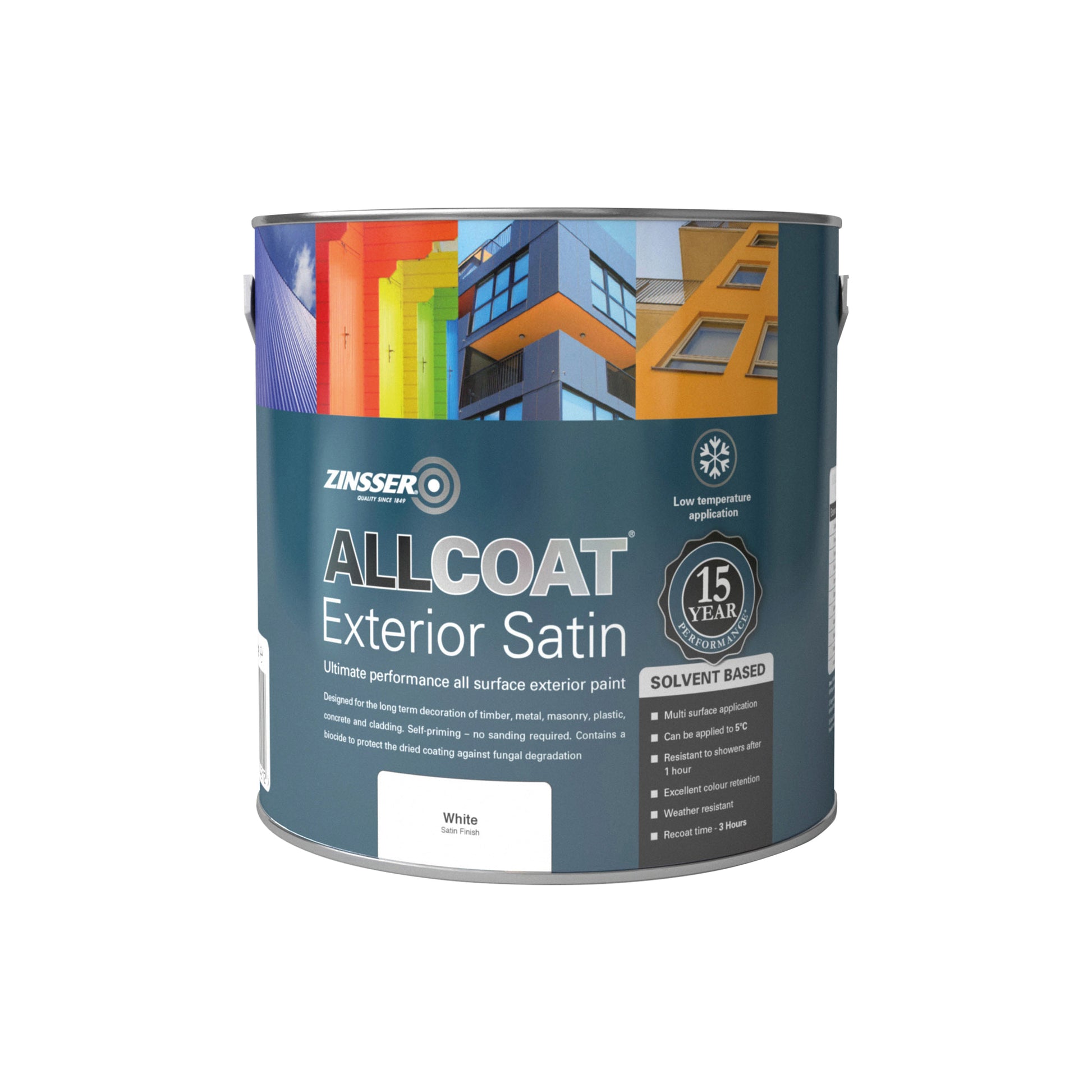 Zinsser AllCoat Exterior Solvent Based Satin - White