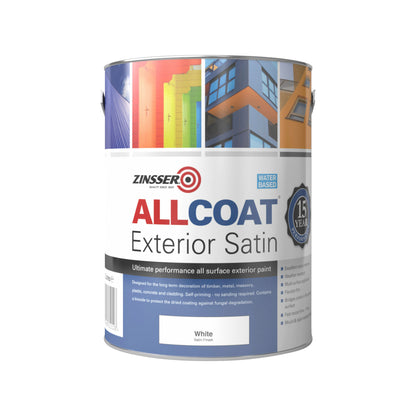 Zinsser AllCoat Exterior Water Based Satin - White