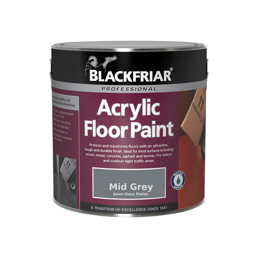 Blackfriar Professional Acrylic Floor Paint - Mid Grey