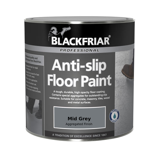 Blackfriar Professional Anti-Slip Floor Paint - Mid Grey - 5 Litre