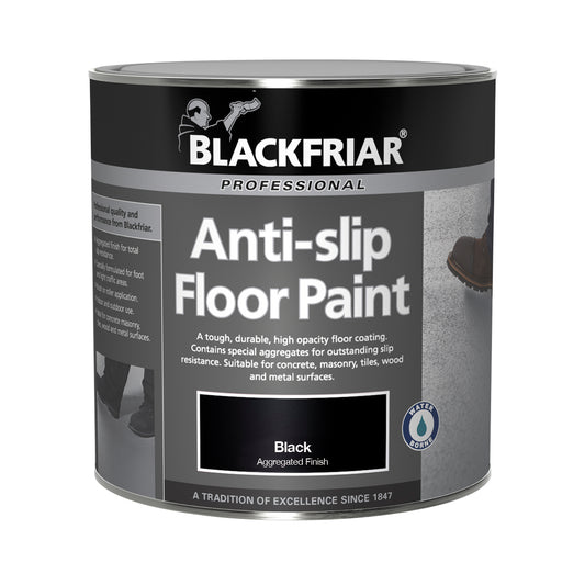 Blackfriar Professional Anti-Slip Floor Paint - Black - 5 Litre