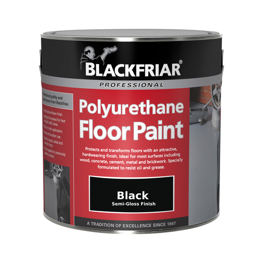 Blackfriar Professional Polyurethane Floor Paint - Black