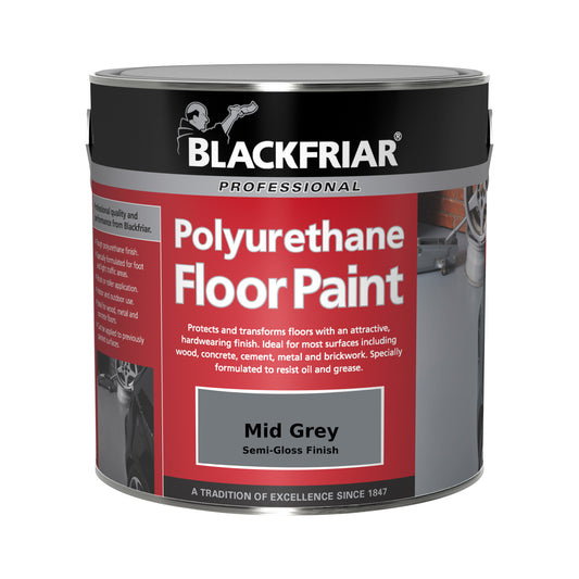 Blackfriar Professional Polyurethane Floor Paint - Mid Grey