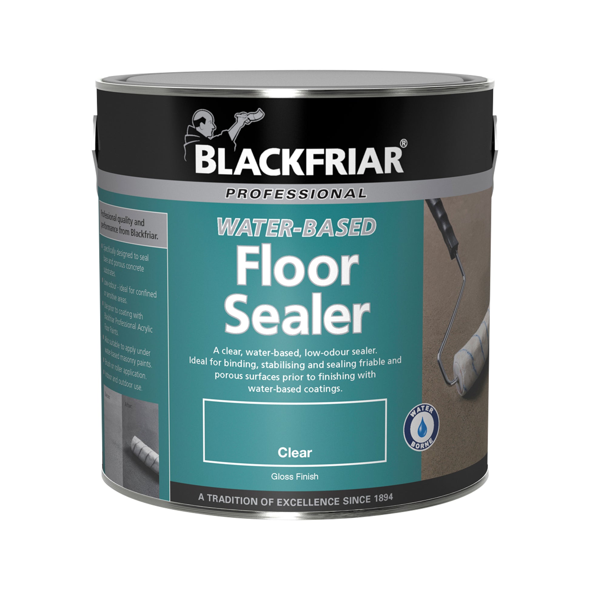 Blackfriar Professional Water-Based Floor Sealer - Clear - 5 Litre