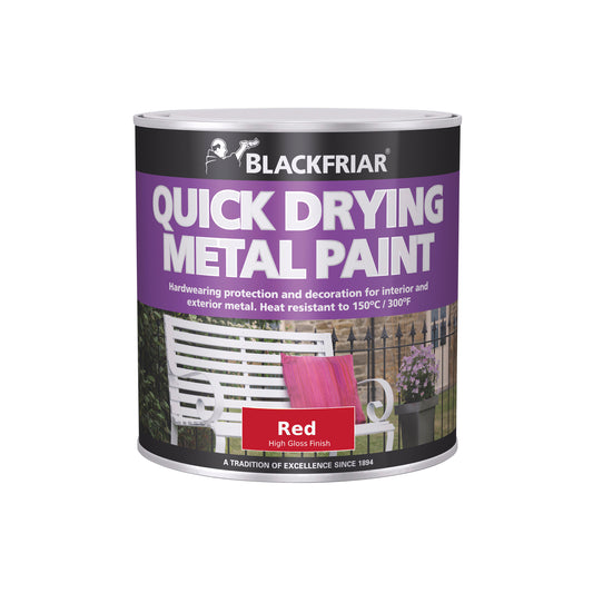 Blackfriar Quick Drying Metal Paint - Red