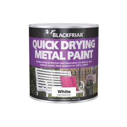 Blackfriar Quick Drying Metal Paint - White