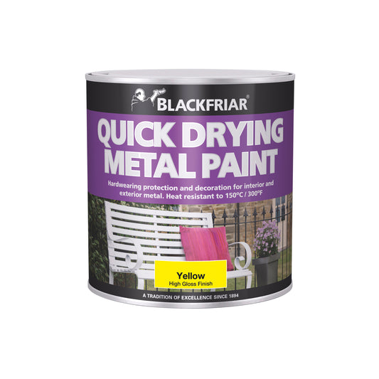 Blackfriar Quick Drying Metal Paint - Yellow - 2.5 Litre