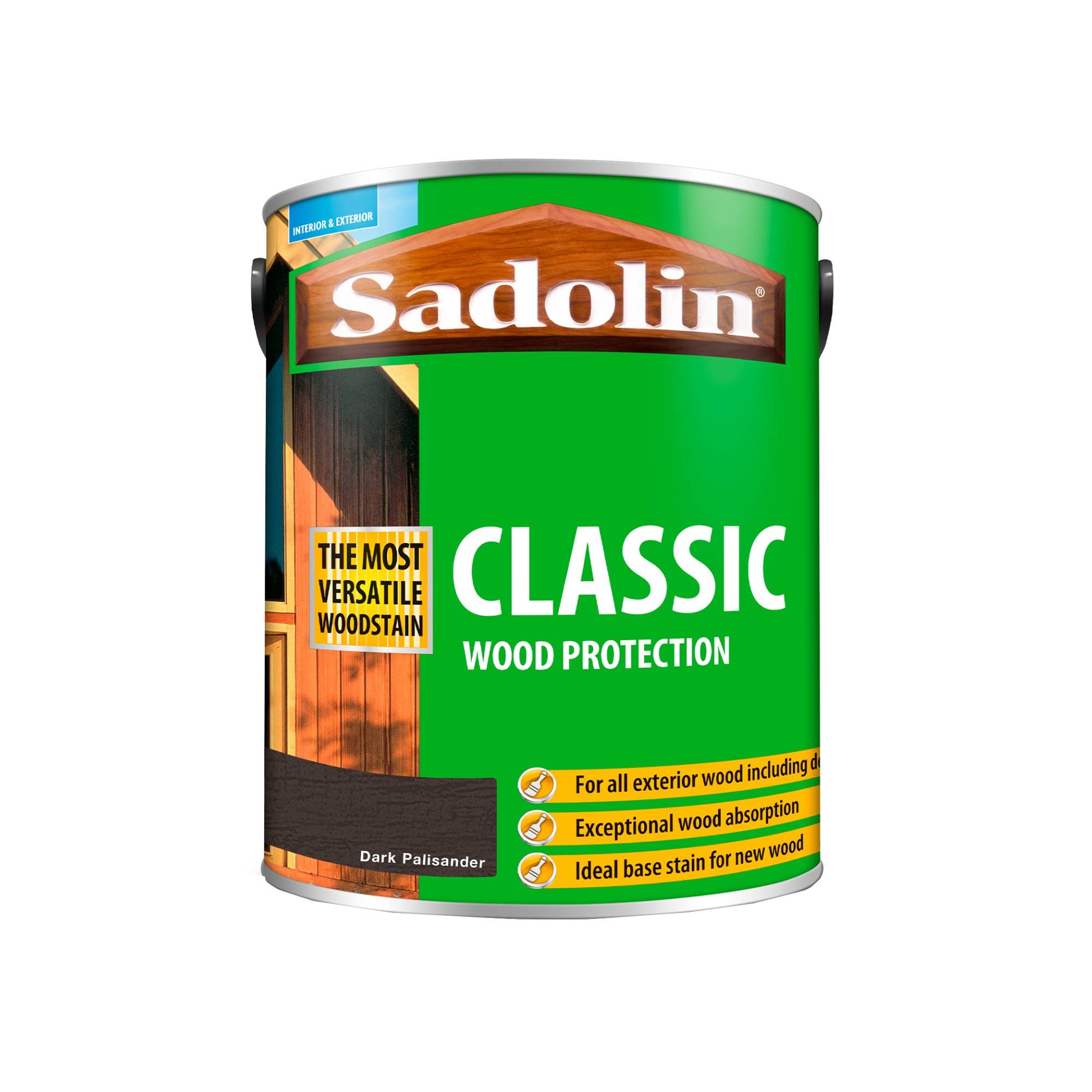 Sadolin Weatherproof Interior and Exterior Wood Stain - Dark Palisander